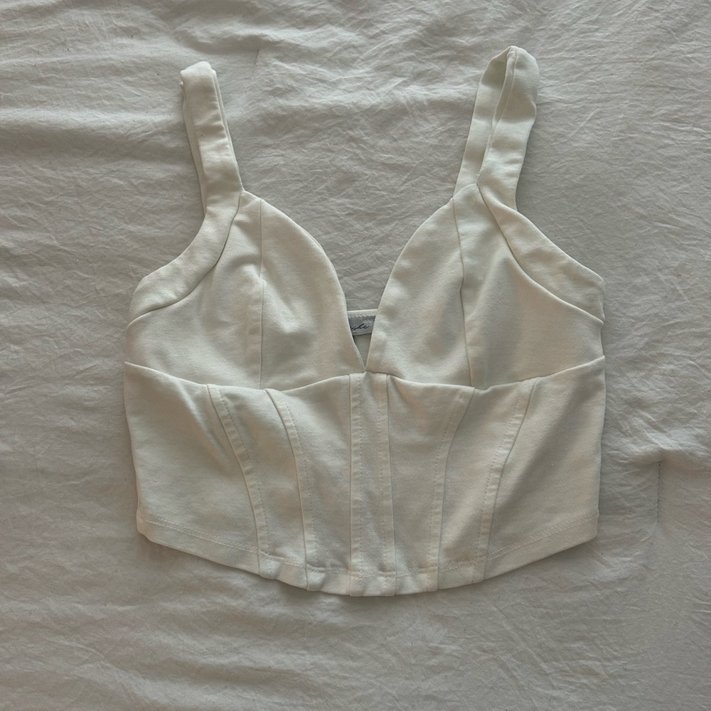 Fashion Nova White Crop Top